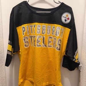 NFL Pittsburgh Steelers Jersey Top - Black and Gold